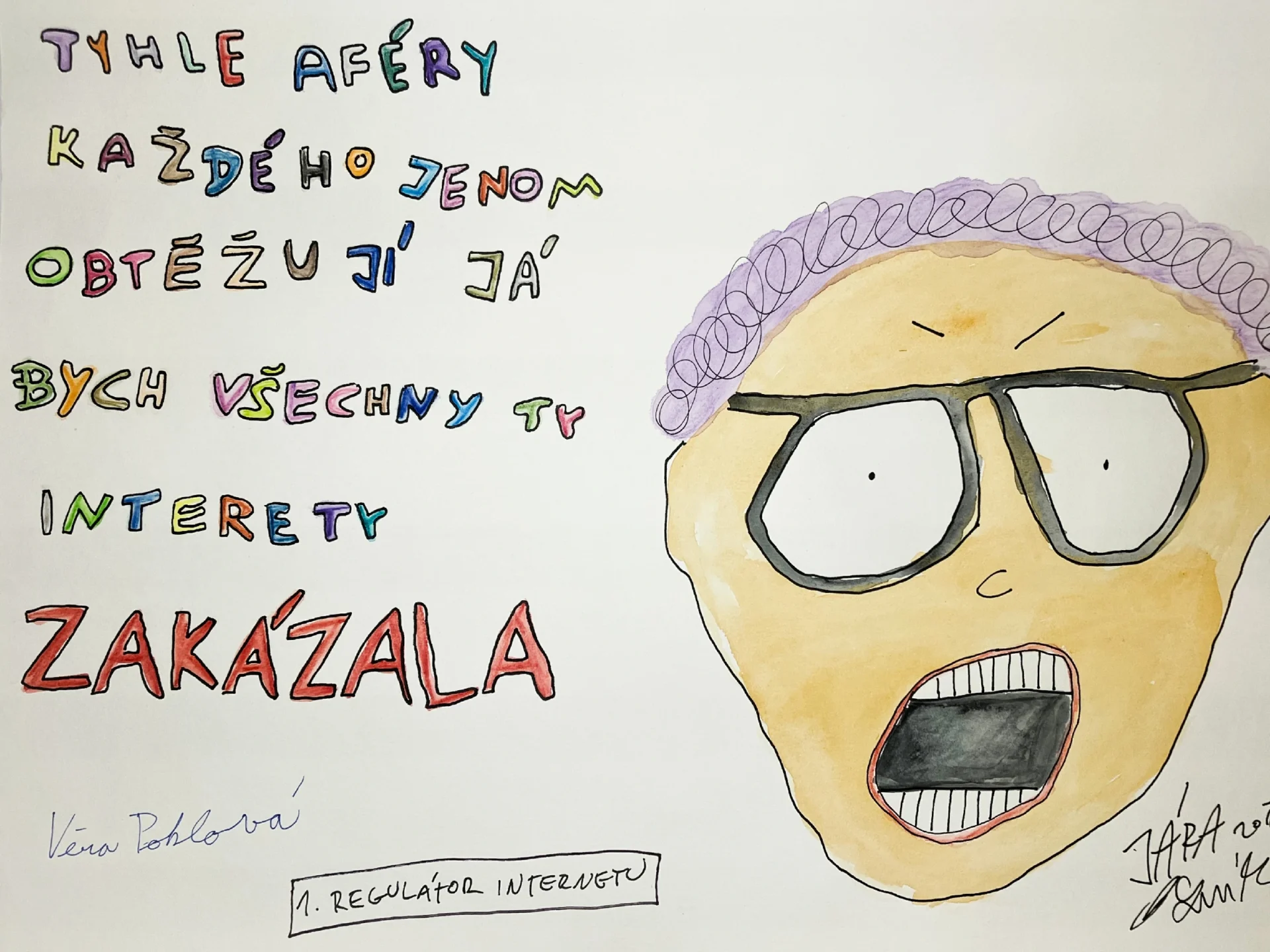 Obraz První regulátor internetu